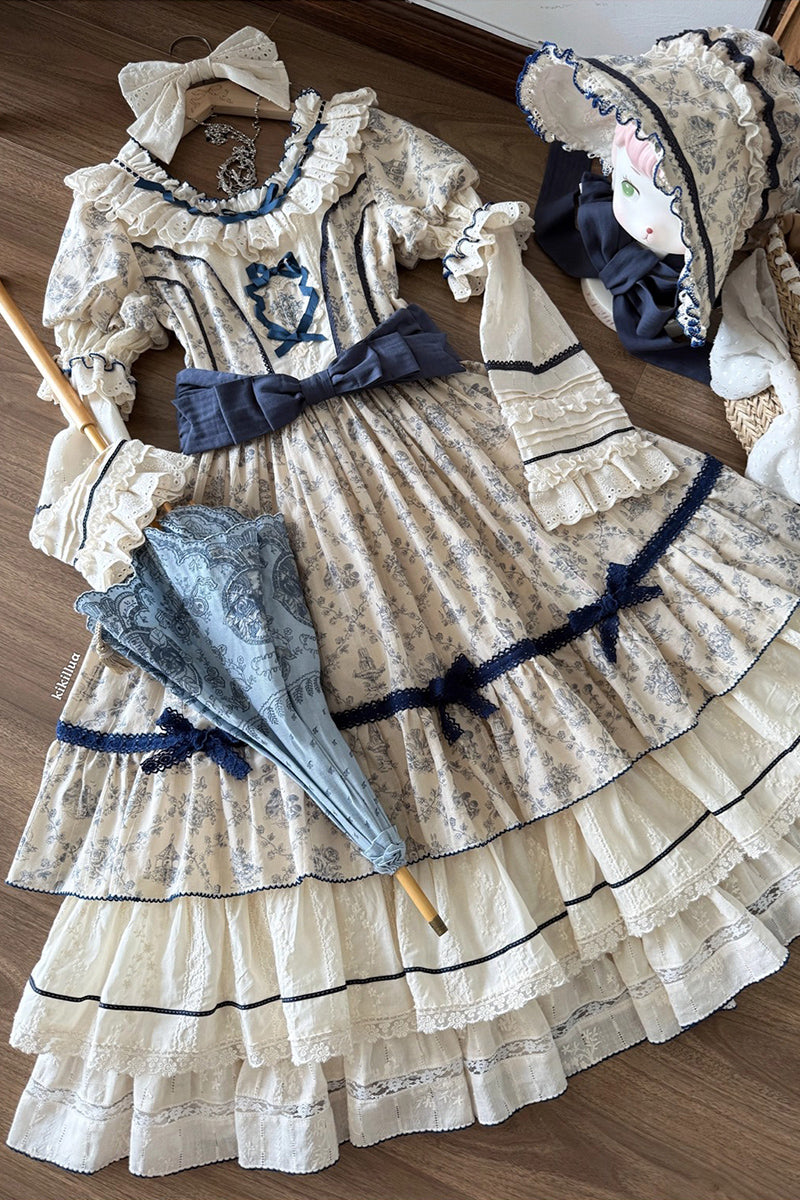 【受注予約~10/2】Grapes Financier ワンピース【Peony】