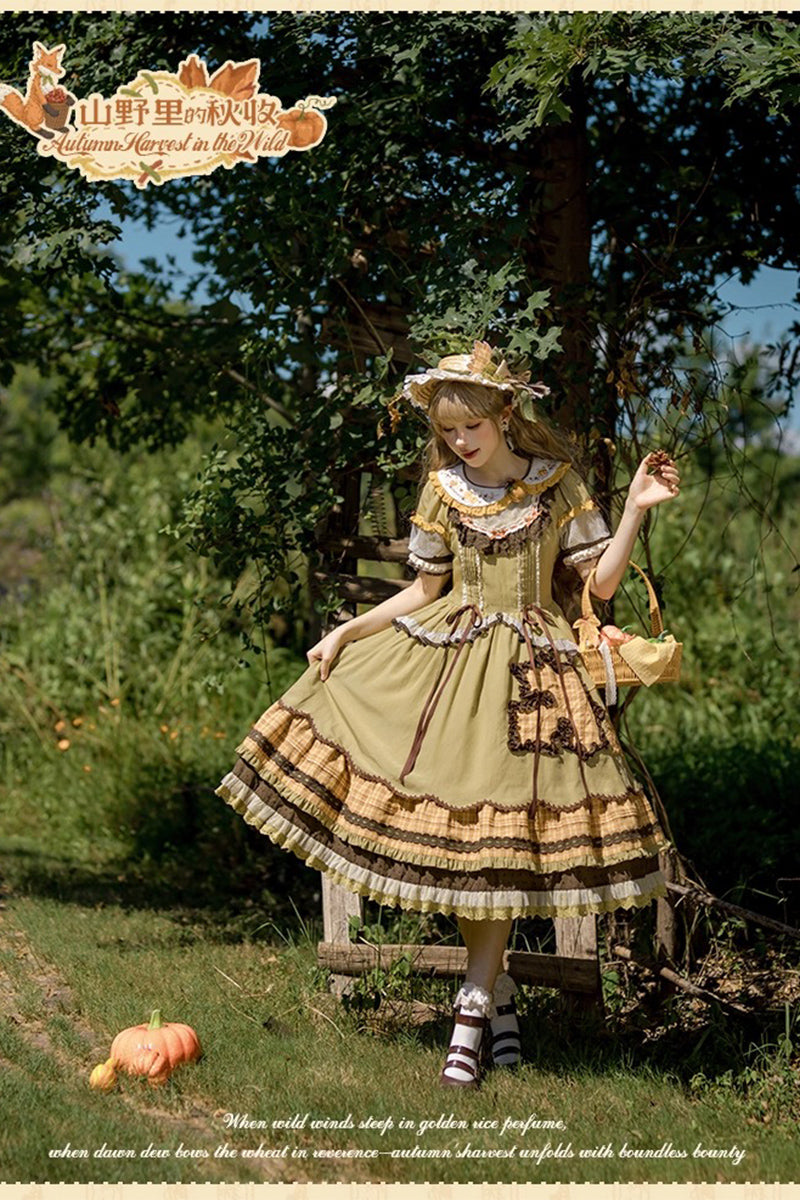 [Pre-orders open until October 2nd] Autumn Harvest in the Hill One-Piece Dress [Flowers and Pearl Box]