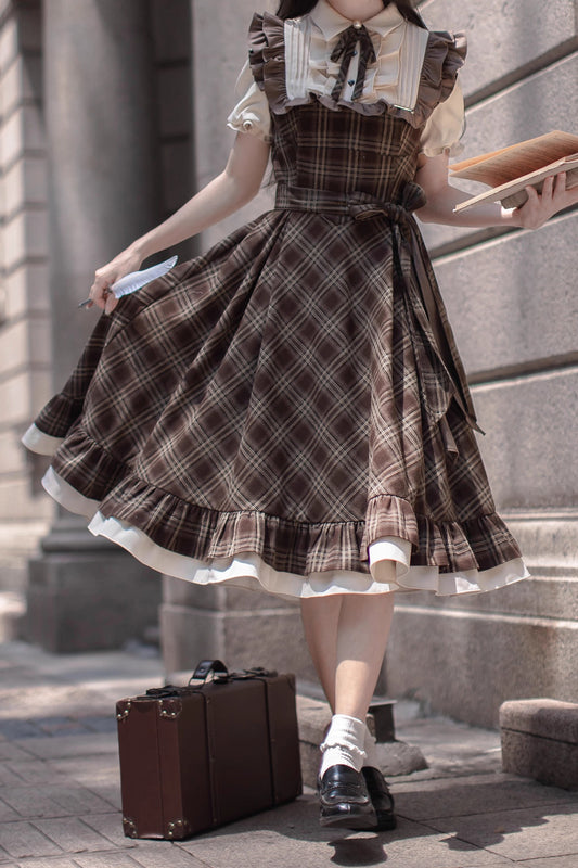 Dusk on the Thames ワンピース(半袖)【胡桃木JK】