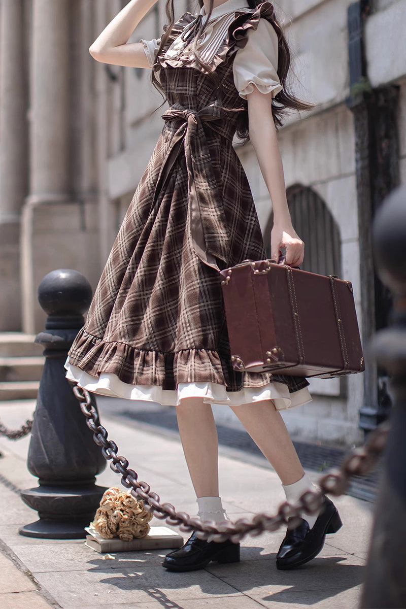 Dusk on the Thames ワンピース(半袖)【胡桃木JK】