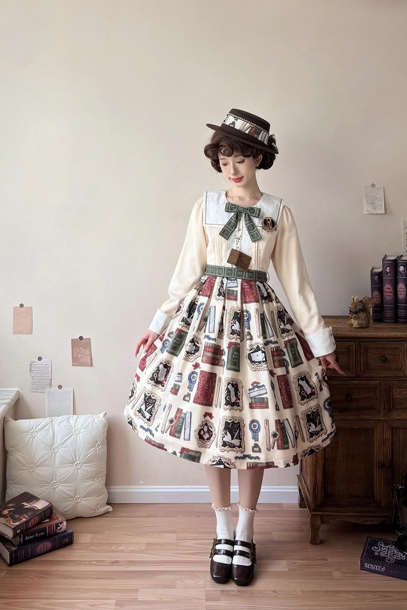 【受注予約~10/22】Wheat Book ワンピース【Miss Cube】