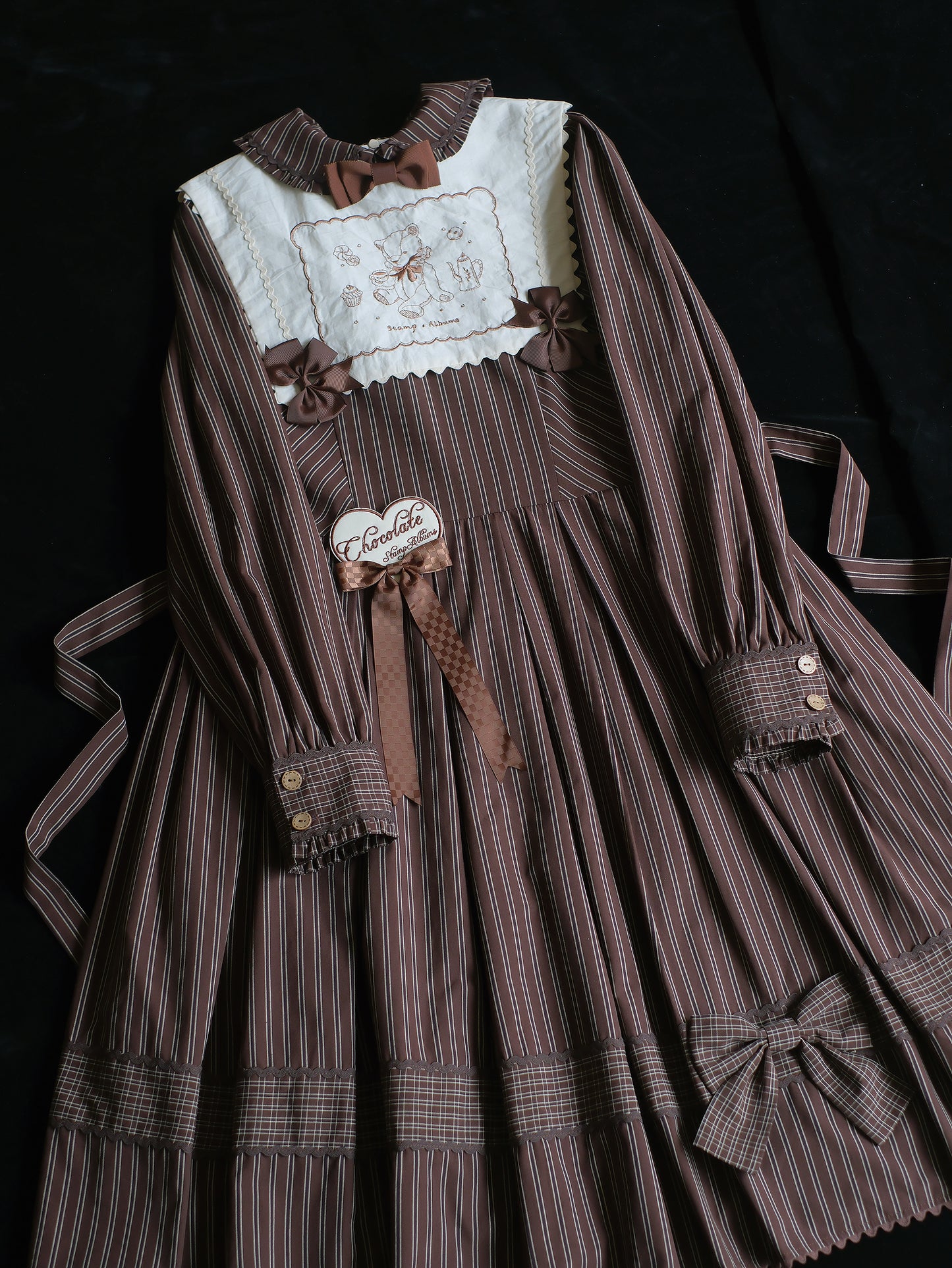 【受注予約~11/10】Bear Cake ワンピース・ブラウス【Stamp Albums】