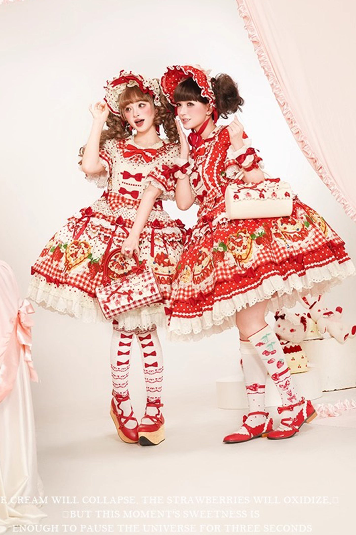 【受注予約~11/18】Strawberry Cake Illustration ワンピース(タイプ3)【花与珍珠匣】