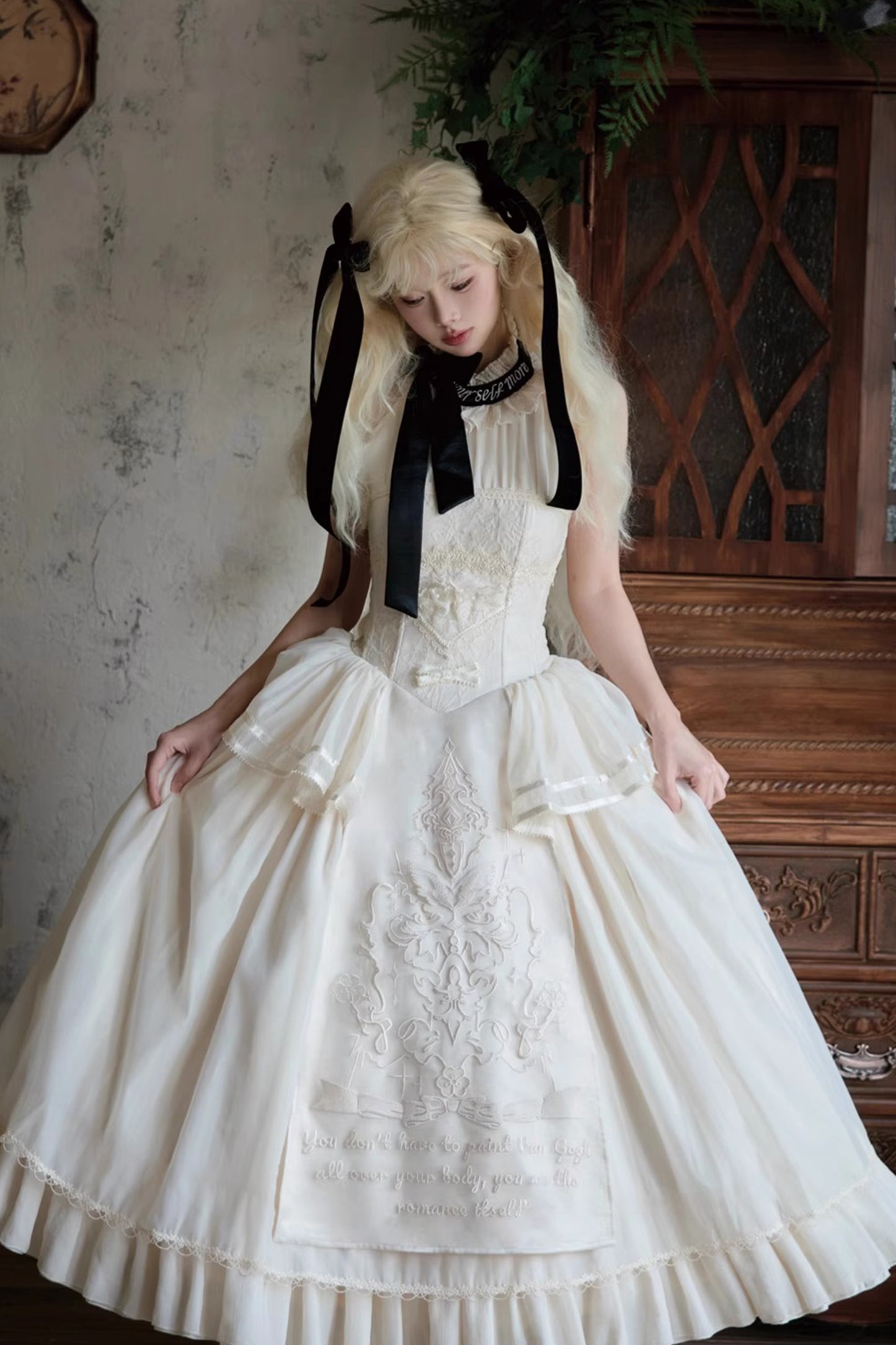 【受注予約~1/13】Liberty Letter ワンピース【Snow】