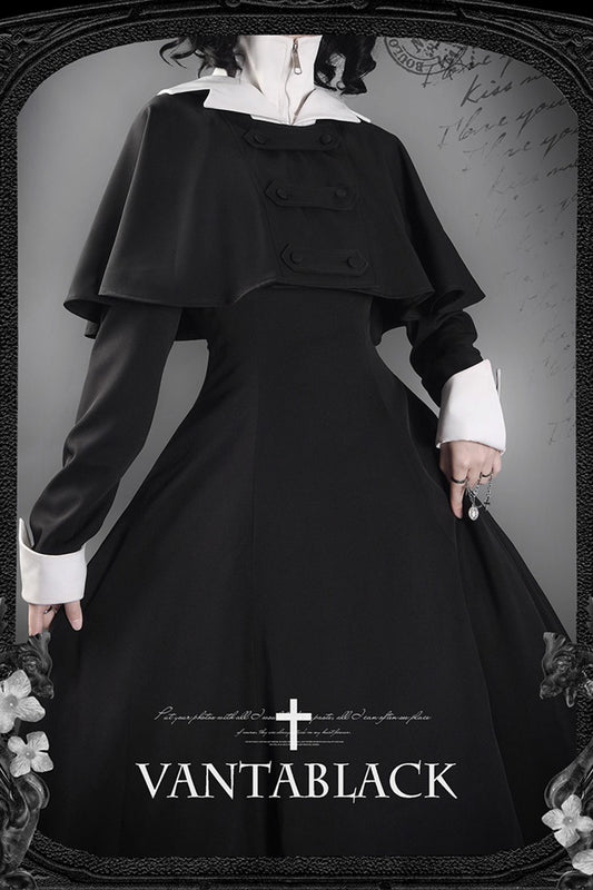 【受注予約~11/24】Priest-Sister ワンピース・ケープ【VantablackStudio】