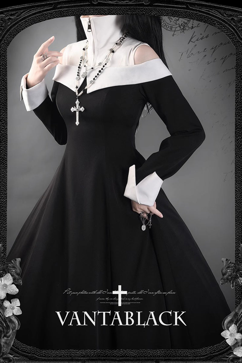 【受注予約~11/24】Priest-Sister ワンピース・ケープ【VantablackStudio】