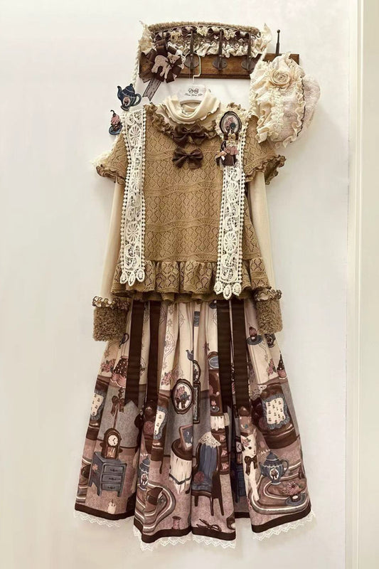 【受注予約~12/4】Retro Sheep ワンピース・トップス・スカート・ケープ【Forest Fairy Tale】