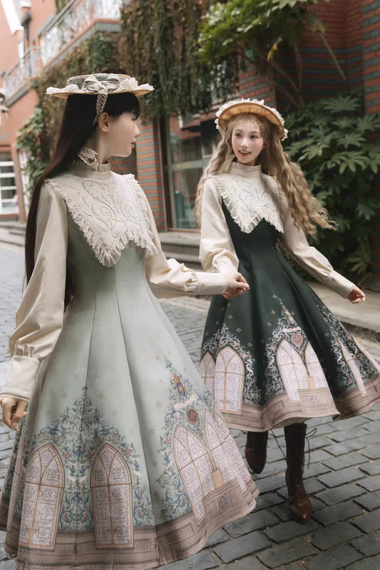 【受注予約~12/10】花窓賛歌 ワンピース【Avenue d'Enfer】