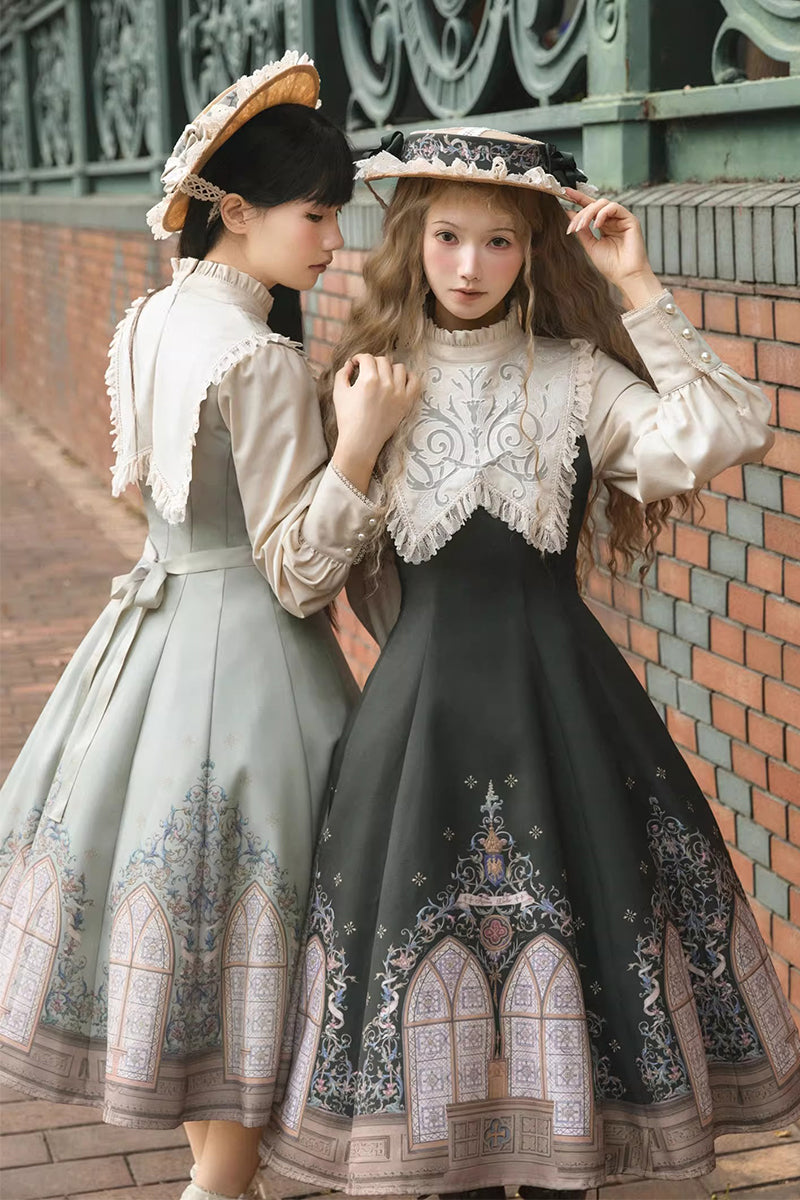 【受注予約~12/10】花窓賛歌 ワンピース【Avenue d'Enfer】