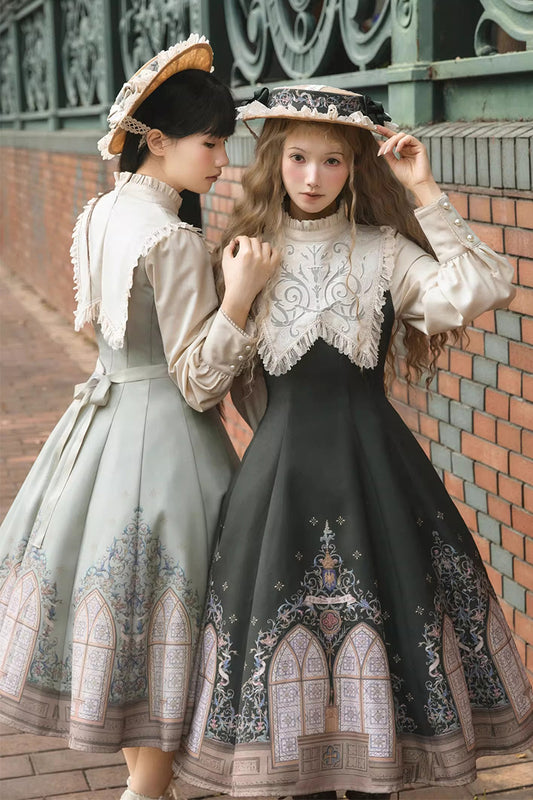 【受注予約~12/10】花窓賛歌 ワンピース【Avenue d'Enfer】