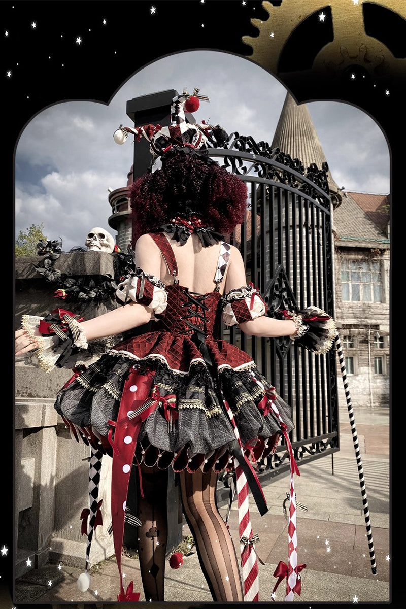 【受注予約~12/24】K.Q.Fサーカス団 フルセット(ブラック×レッド)【咩耶】