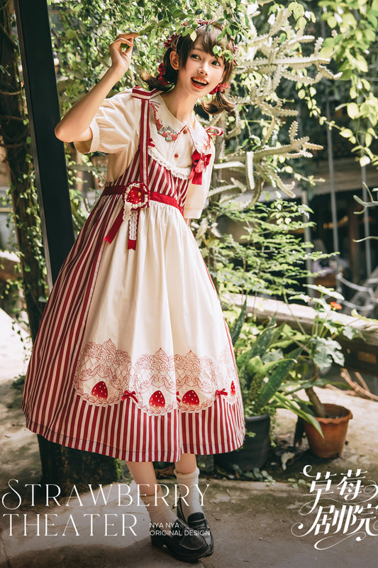 【受注予約~12/18】Strawberry Theater 2.0 ワンピース・ジャンパースカート【NyaNya】