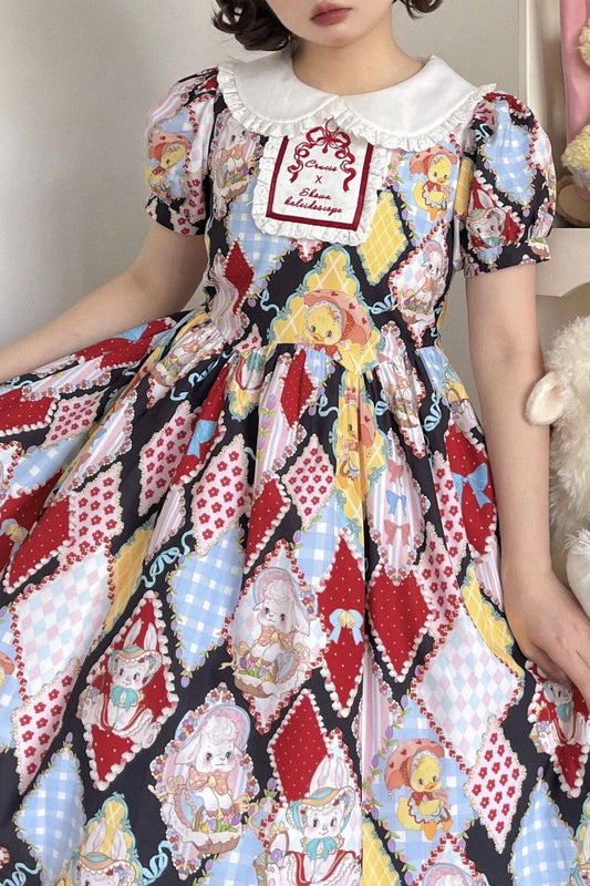 【受注予約~2/25】RETRO FLOWER ワンピース【南十字宇宙洋服社】