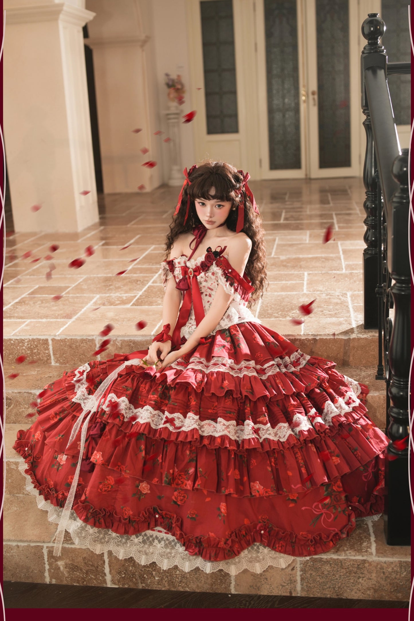 【受注予約~2/18】Little Rose ワンピース【signorina】