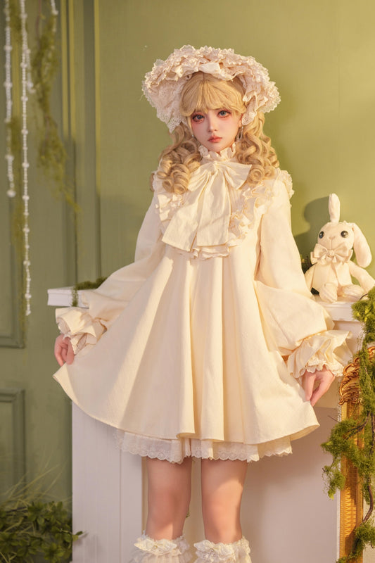 【受注予約~1/25】Dolls Aラインワンピース・ハット・ドロワーズセット【signorina】