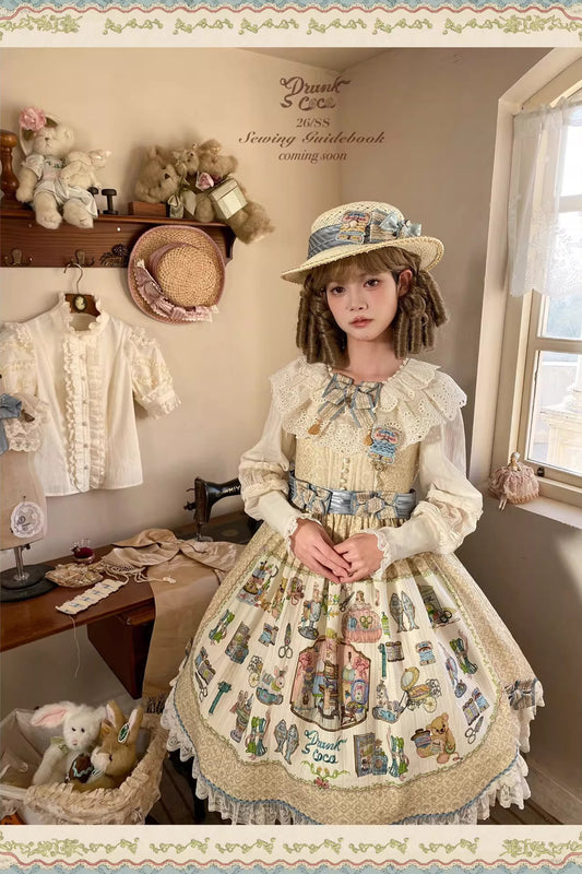 【受注予約~2/5】Sewing Guide ワンピース(タイプ2)【Drunk Coco】