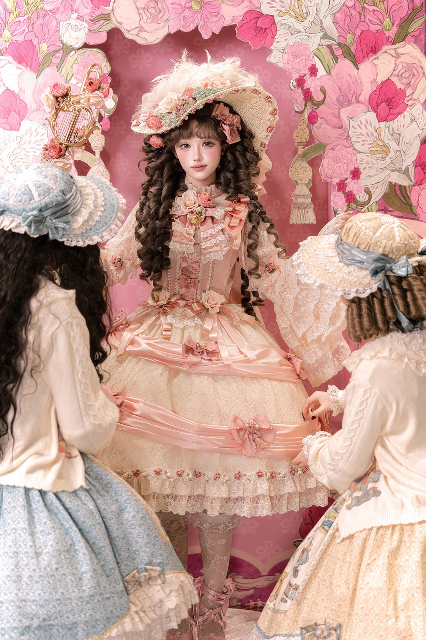 【受注予約~2/18】花のロンド ワンピース【Drunk Coco】