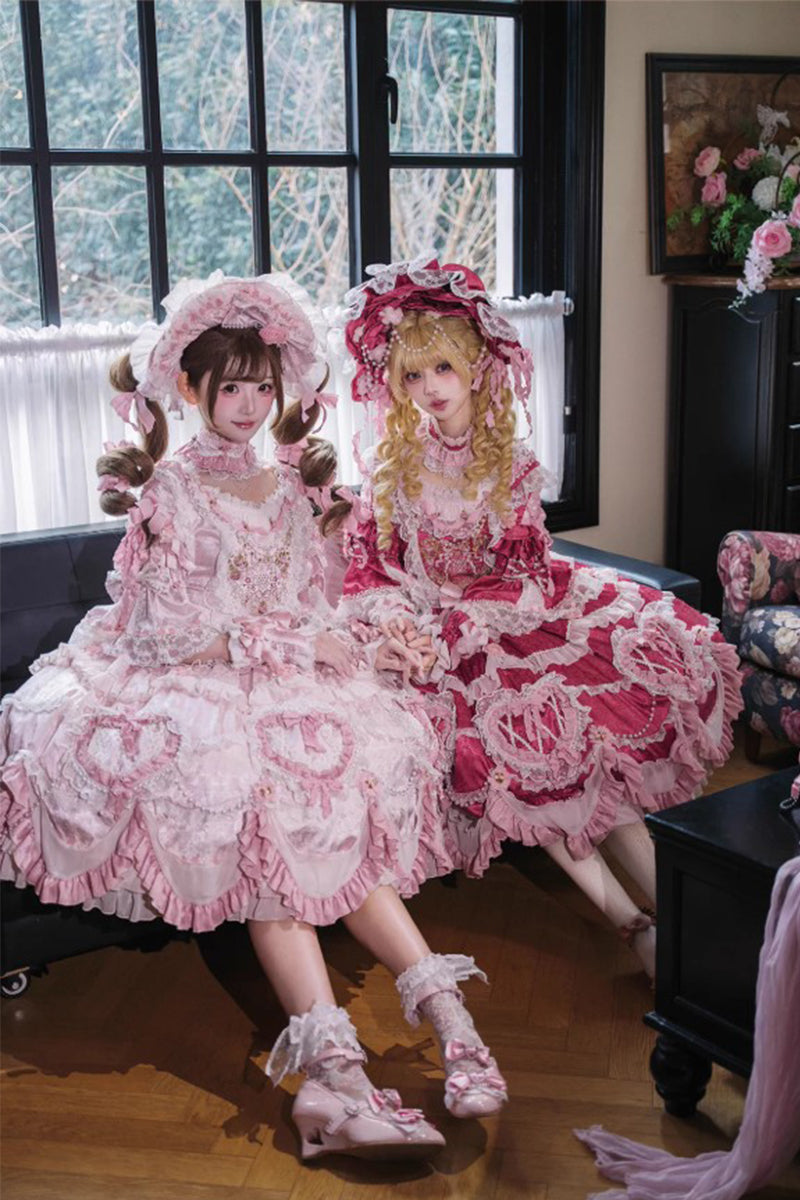 Antique Cake Strawberry-Apricot ワンピース【Bramble Rose】 – Epetice