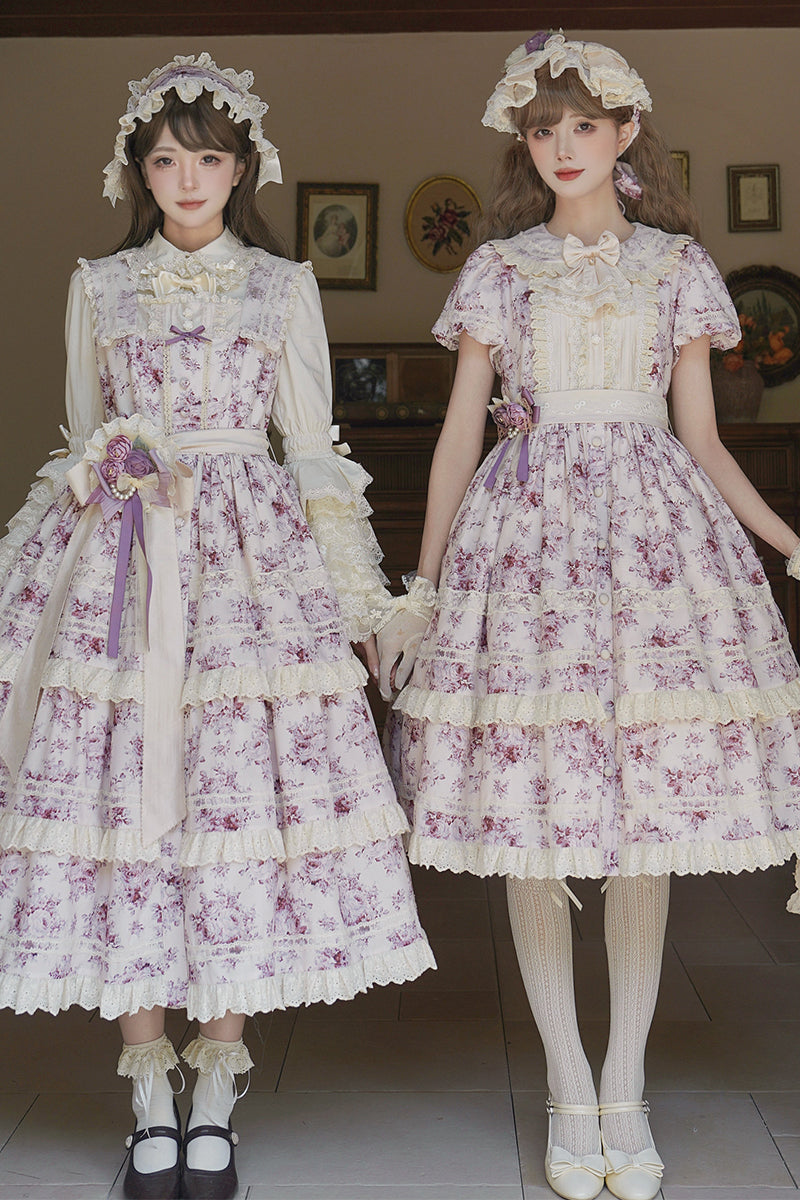 【受注予約~2/15】Black Rose ワンピース(タイプ1)【LittlePlum】