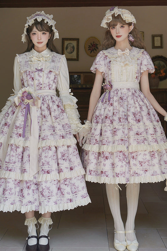 【受注予約~2/15】Black Rose ワンピース(タイプ1)【LittlePlum】