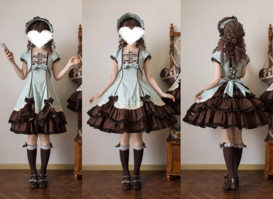 【受注予約~2/19】Jenny Cookies ワンピース【Aurora Borealis】