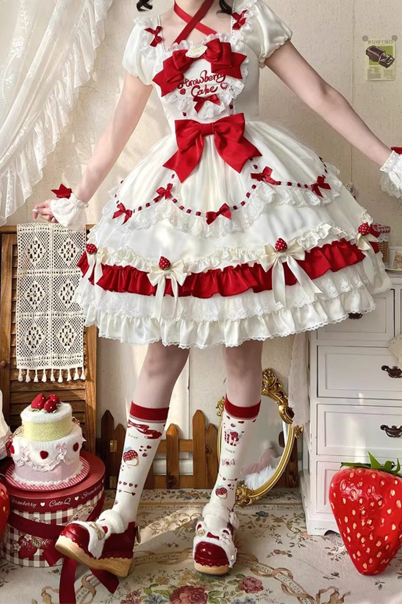 【受注予約~3/18】初雪苺 ワンピース・ジャンパースカート【Uncle's Workshop】