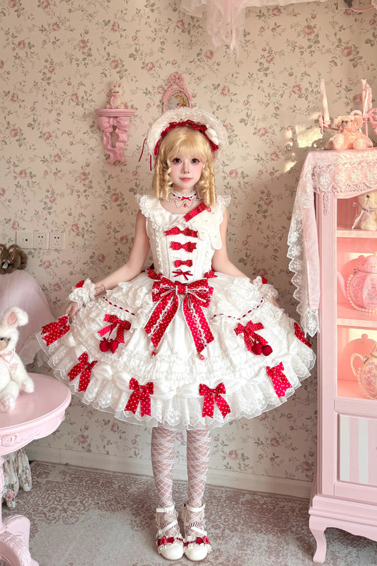 【受注予約~3/24】Berry Cake ワンピース・ジャンパースカート【少女臆想】