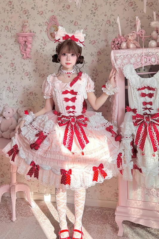 【受注予約~3/24】Berry Cake ワンピース・ジャンパースカート【少女臆想】