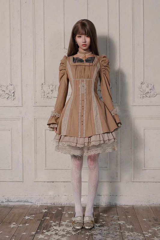 【受注予約~3/23】Embroidered Star ワンピース【魔女販售】