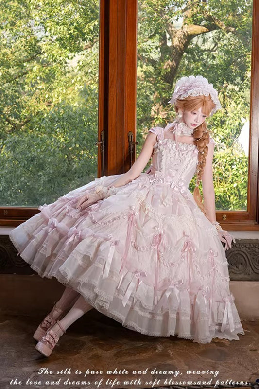 【受注予約~4/2】Antique Race ワンピース・ジャンパースカート・インナートップス【花与珍珠匣】