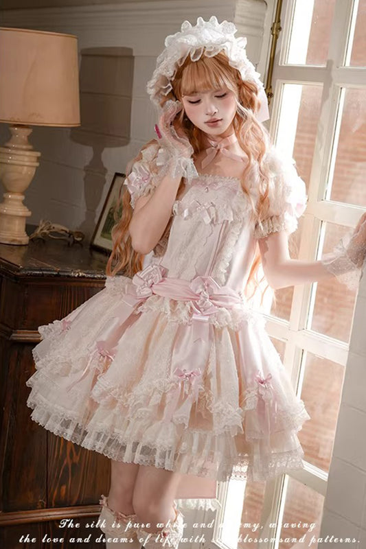 【受注予約~4/2】Antique Race ワンピース・ジャンパースカート・インナートップス【花与珍珠匣】
