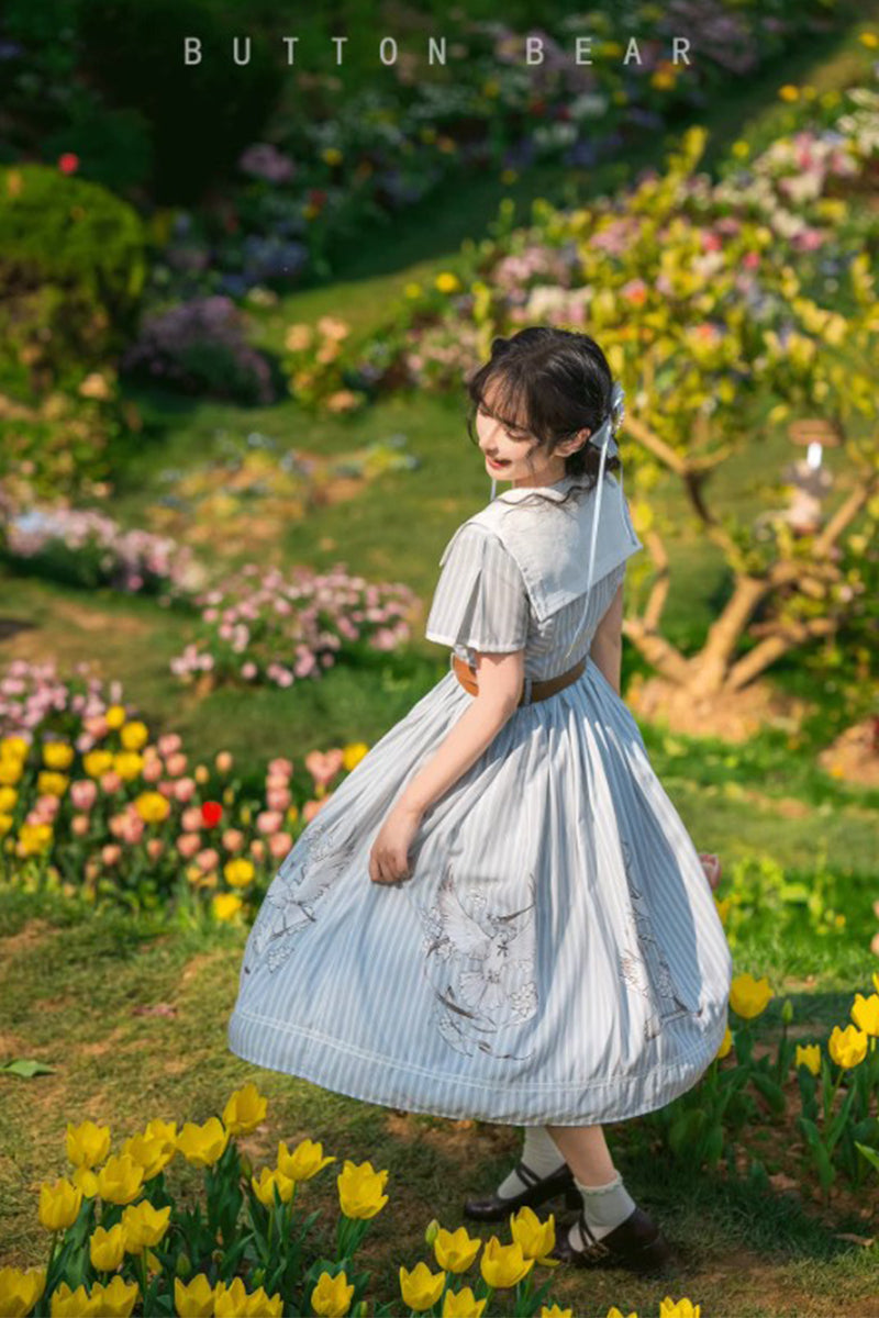 【受注予約~4/16】Birds Prologue ワンピース【Button Bear】
