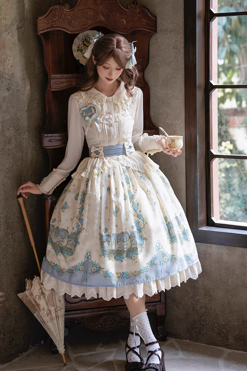 【受注予約~4/16】Rose Greenhouse ワンピース・ジャンパースカート・ブラウス・スカート【LittlePlum】