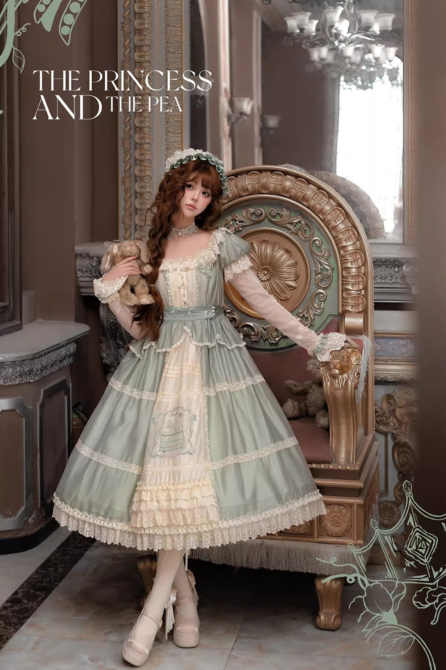 【受注予約~4/19】Princess and the Pea ワンピース【LizBird】