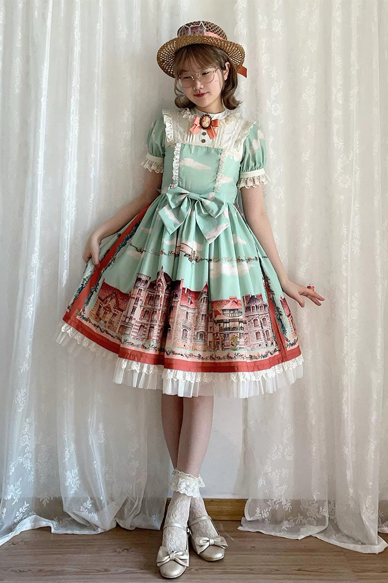 【受注予約~5/6】Dewans Garden Town ワンピース・ジャンパースカート【Cutey Mask】