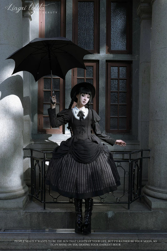 【受注予約~4/30】Striped Diary セットアップ【Lingxi】