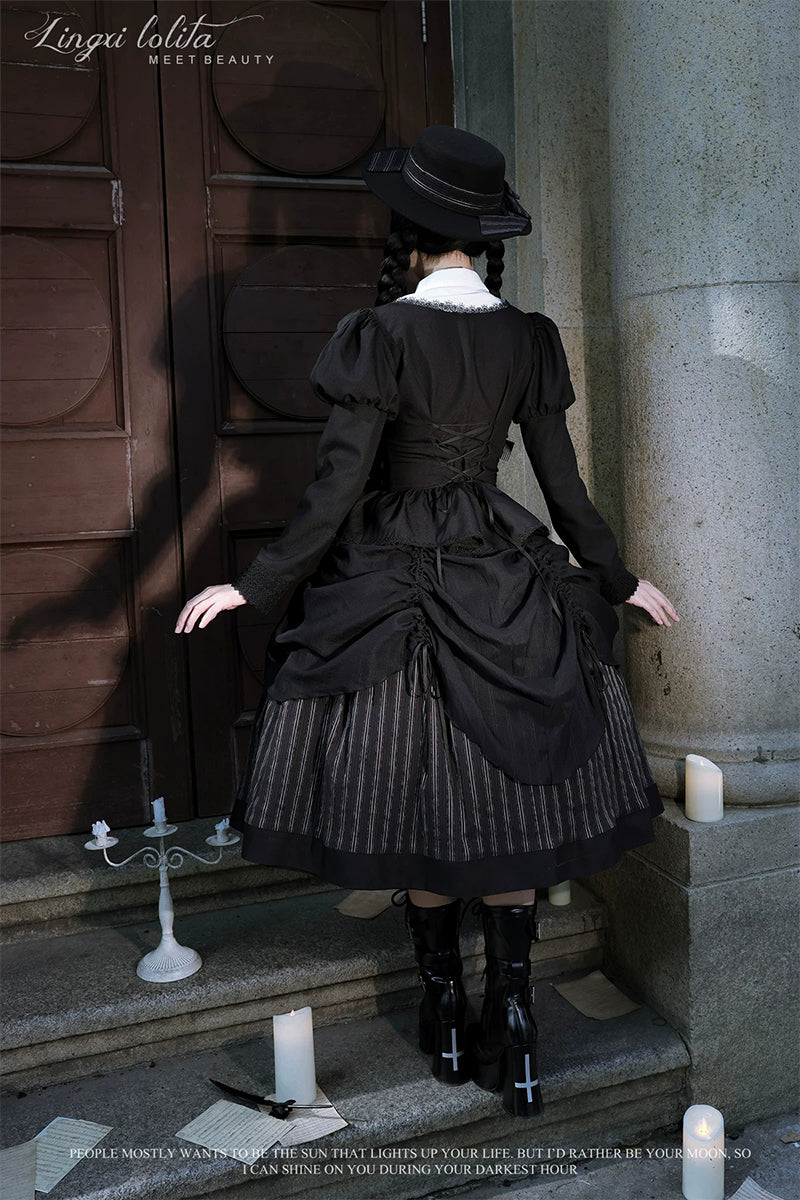 【受注予約~4/30】Striped Diary セットアップ【Lingxi】