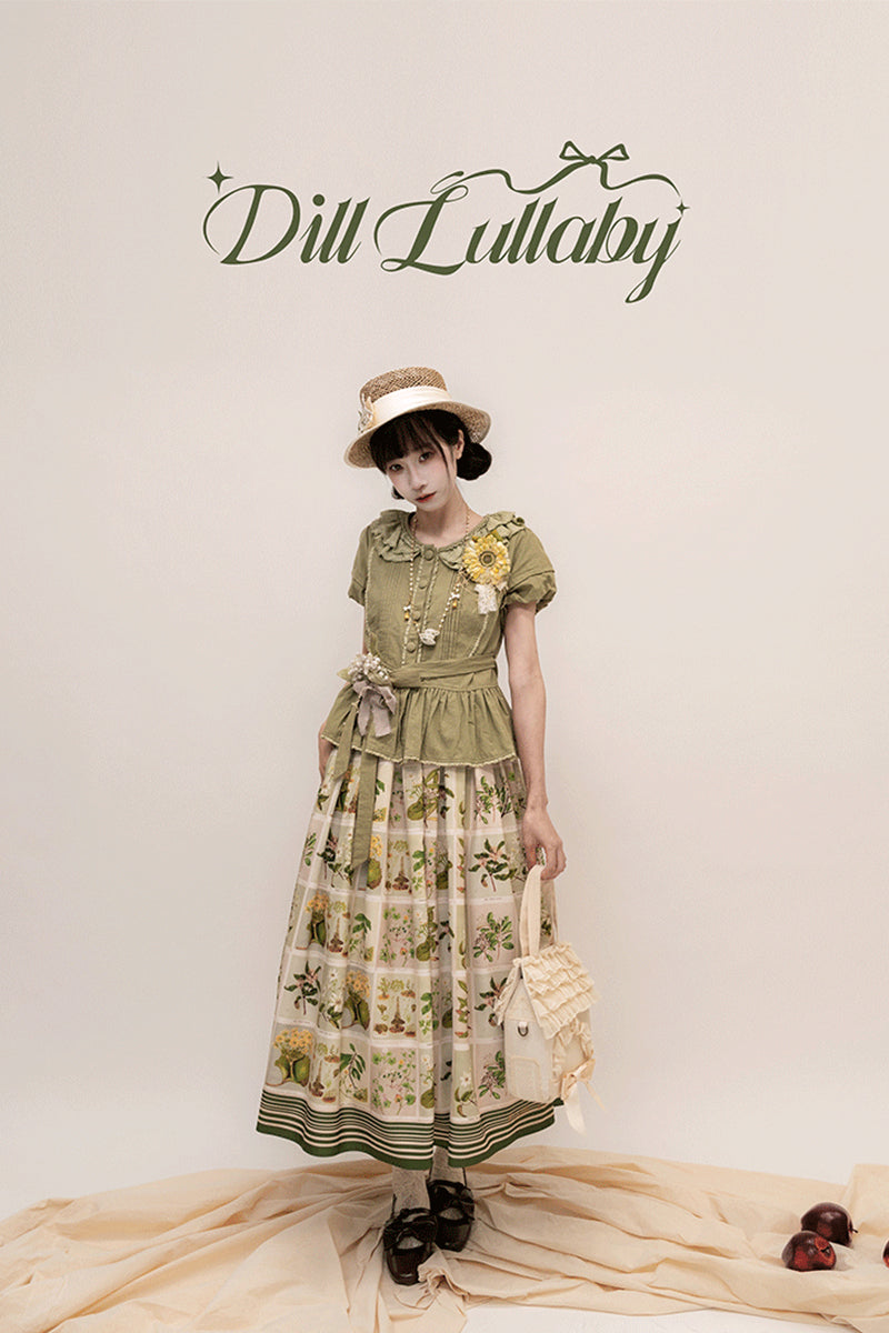 【受注予約~5/20】植物園 ワンピース、スカート【Dill Lullaby】