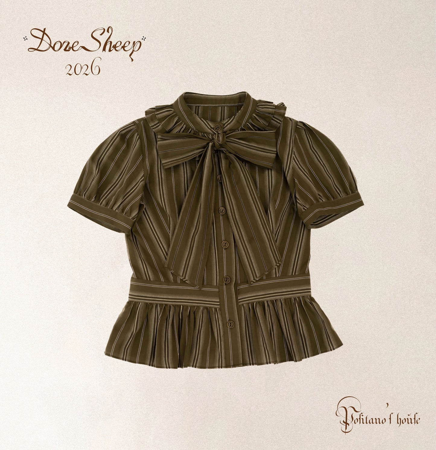 【受注予約~5/18】House in Positano ワンピース・ブラウス【DOZESheep】