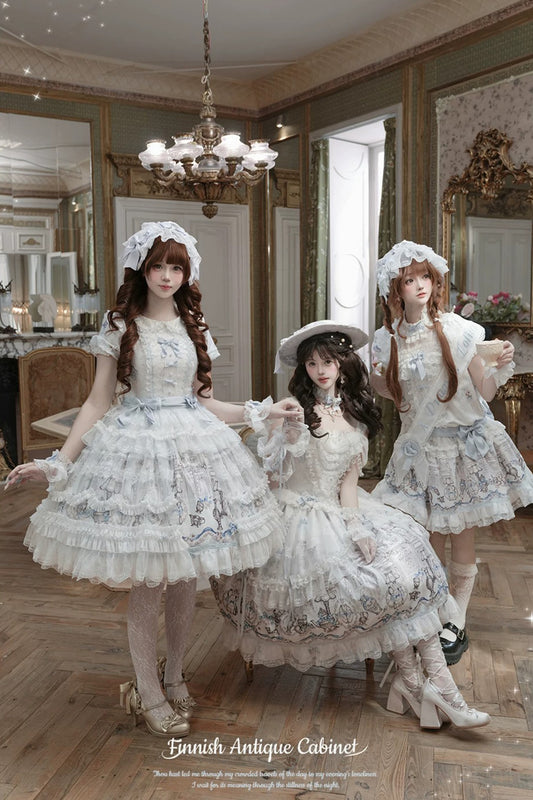 【受注予約~5/28】Finnish Antique Cabinet ワンピース・ジャンパースカート【Dream Lolita】