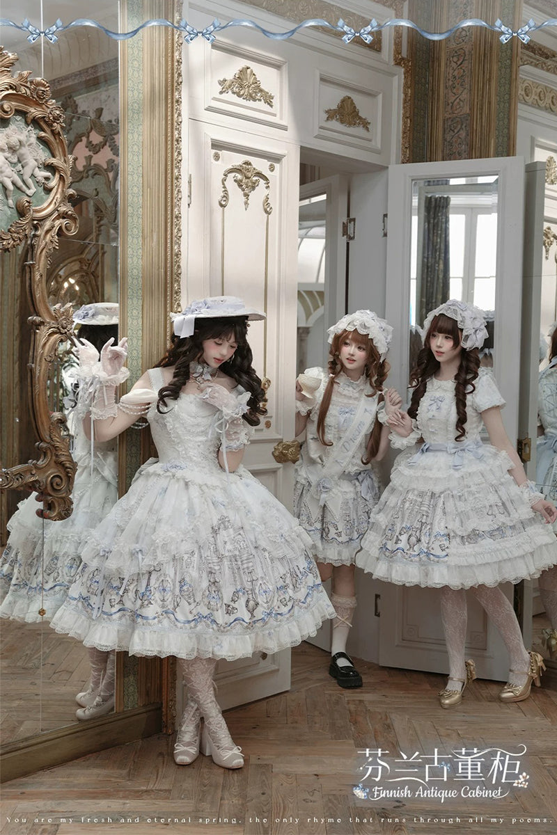 【受注予約~5/28】Finnish Antique Cabinet ワンピース・ジャンパースカート【Dream Lolita】