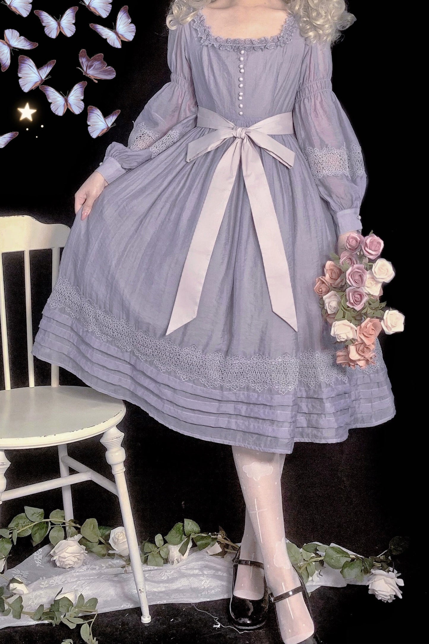 【受注予約~6/25】プロヴァンスの花束 ワンピース【sara bell】