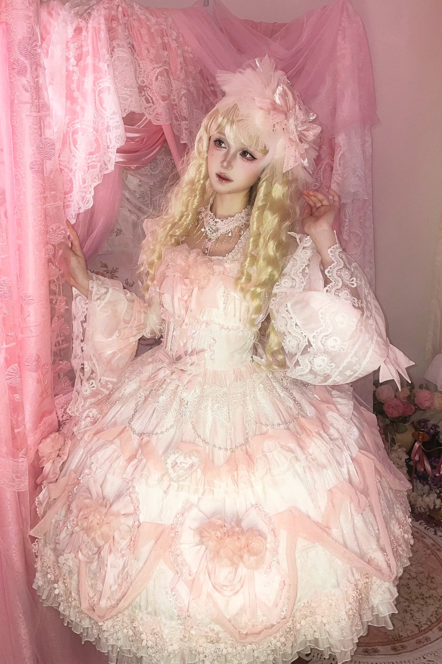 【受注予約~6/23】Flower Mirror Doll 2.0 ワンピース【sedef】