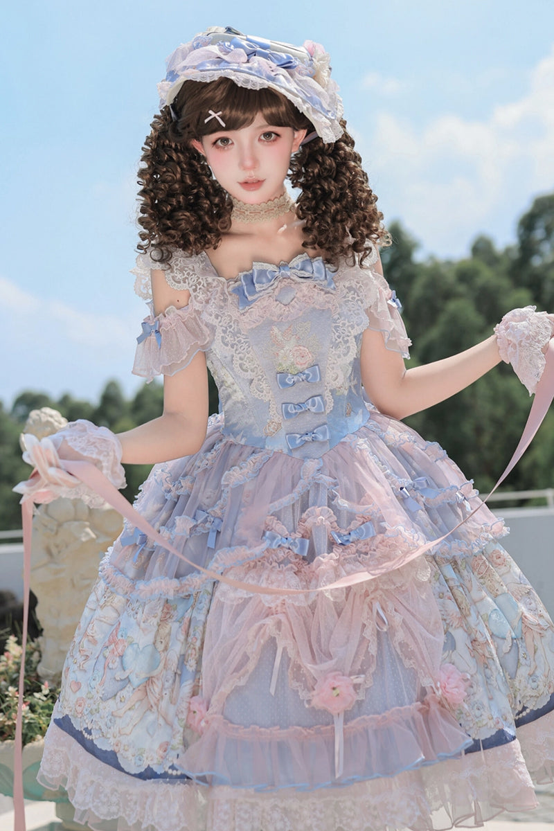 【受注予約~7/26】Cupid, God of Love ワンピース・ジャンパースカート【Dreamscape Double Cherry Blossom Box】