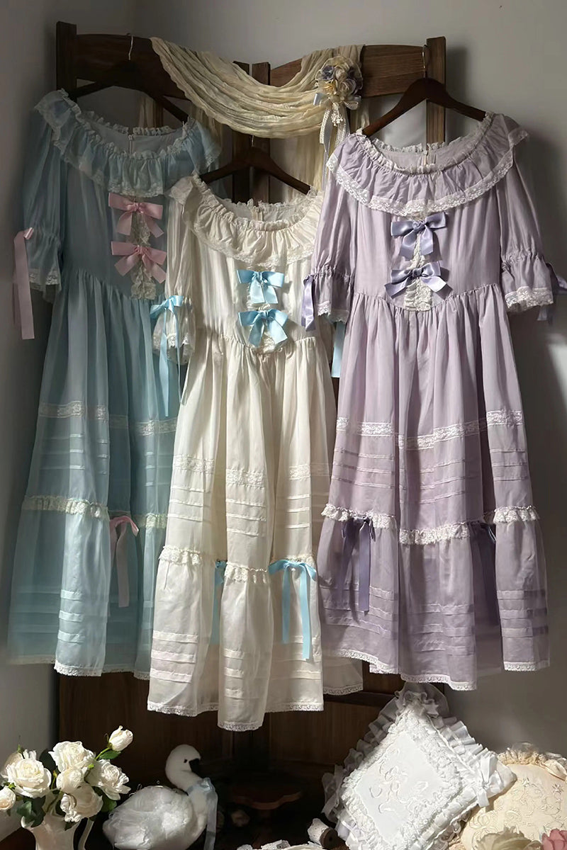 【受注予約~8/6】5th Anniversary Collection ワンピース・ケープセット【Birds Spice】