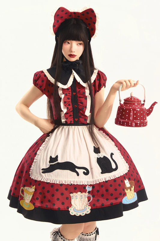 【受注予約~8/18】Teacup Kitty ワンピース・フルセット【包子猪】