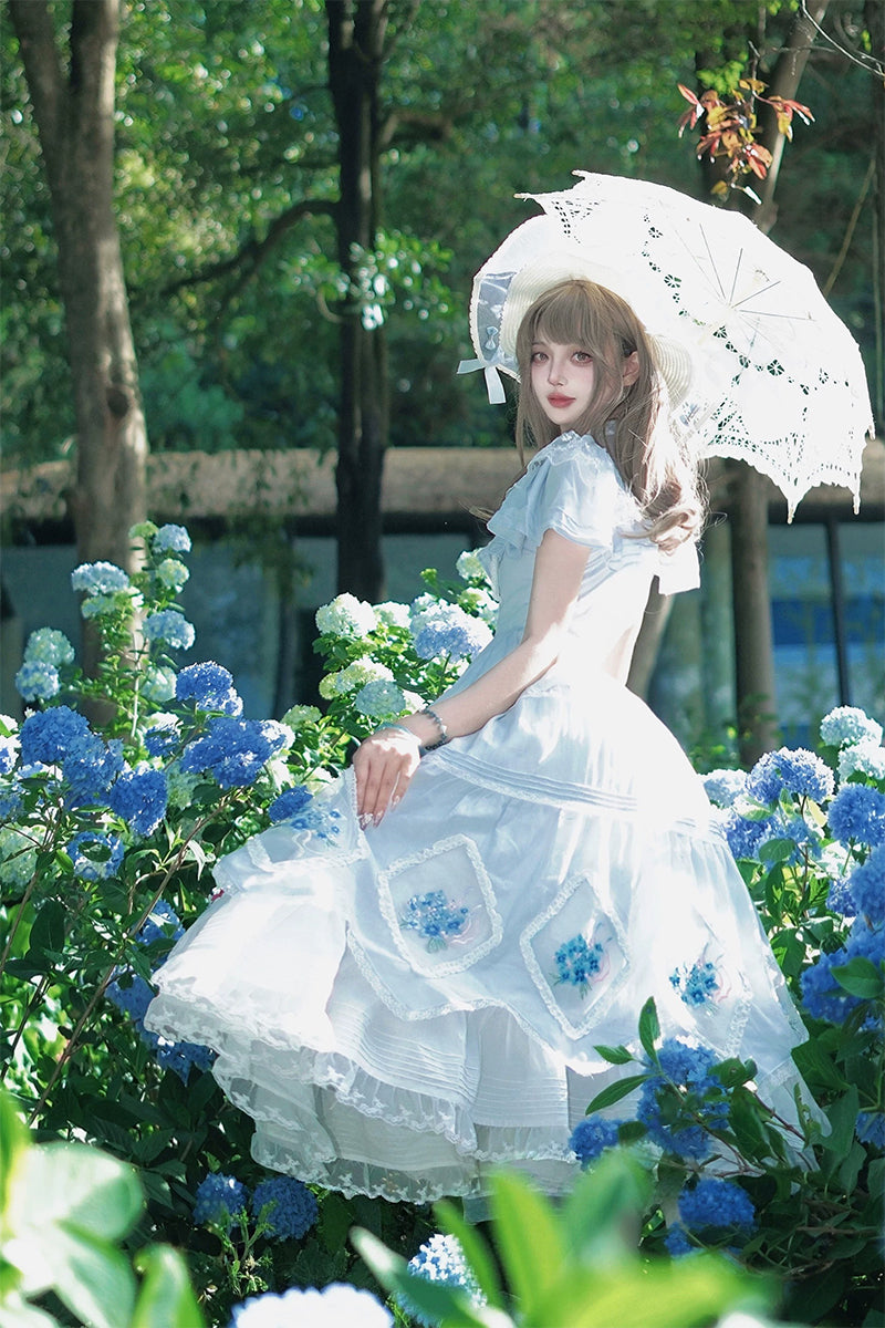 季夏の恋詩 ワンピース(タイプ2)【Cyan】