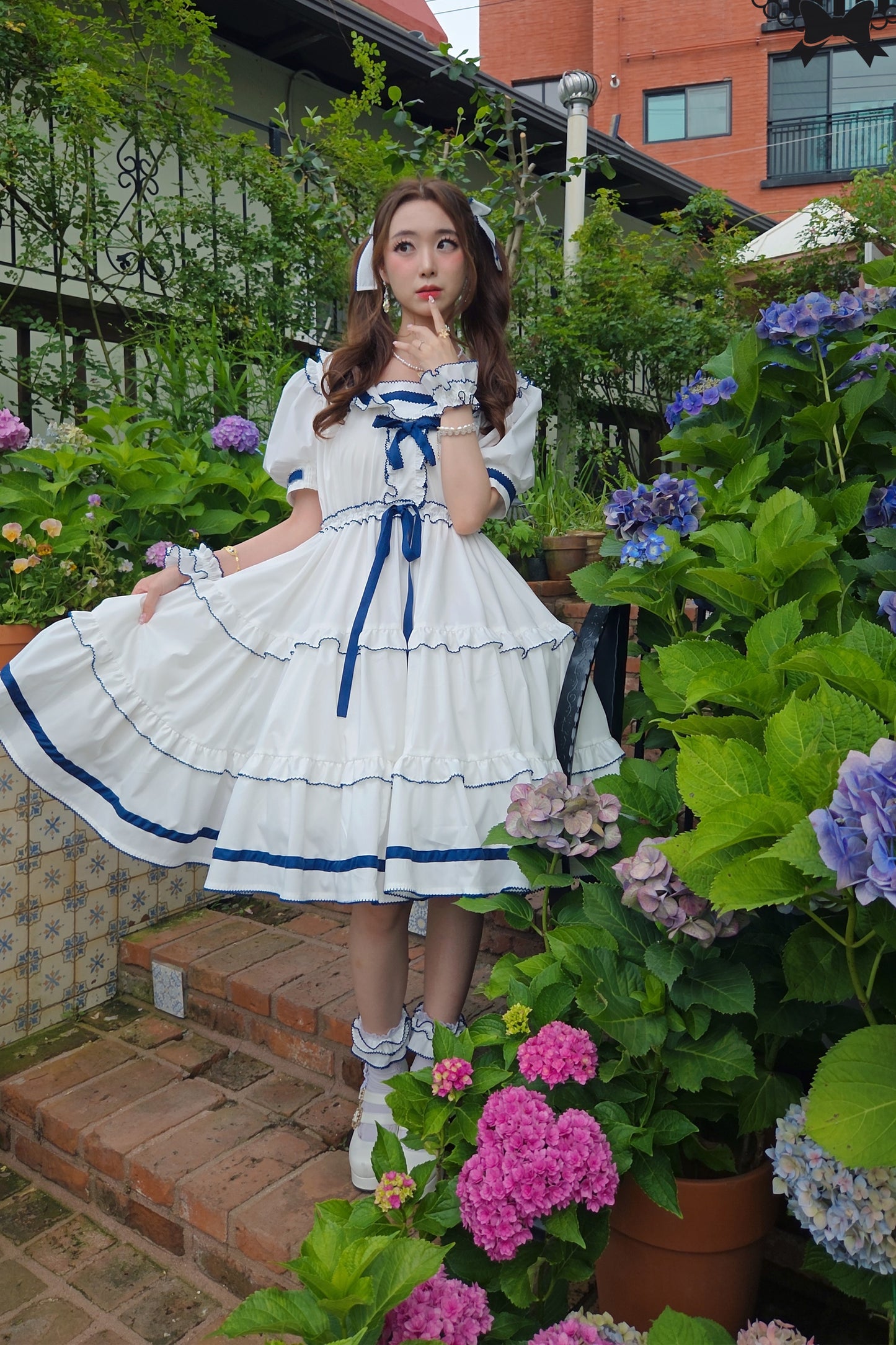 【受注予約~8/30】Perles de rosée セーラーワンピース【Baroque】