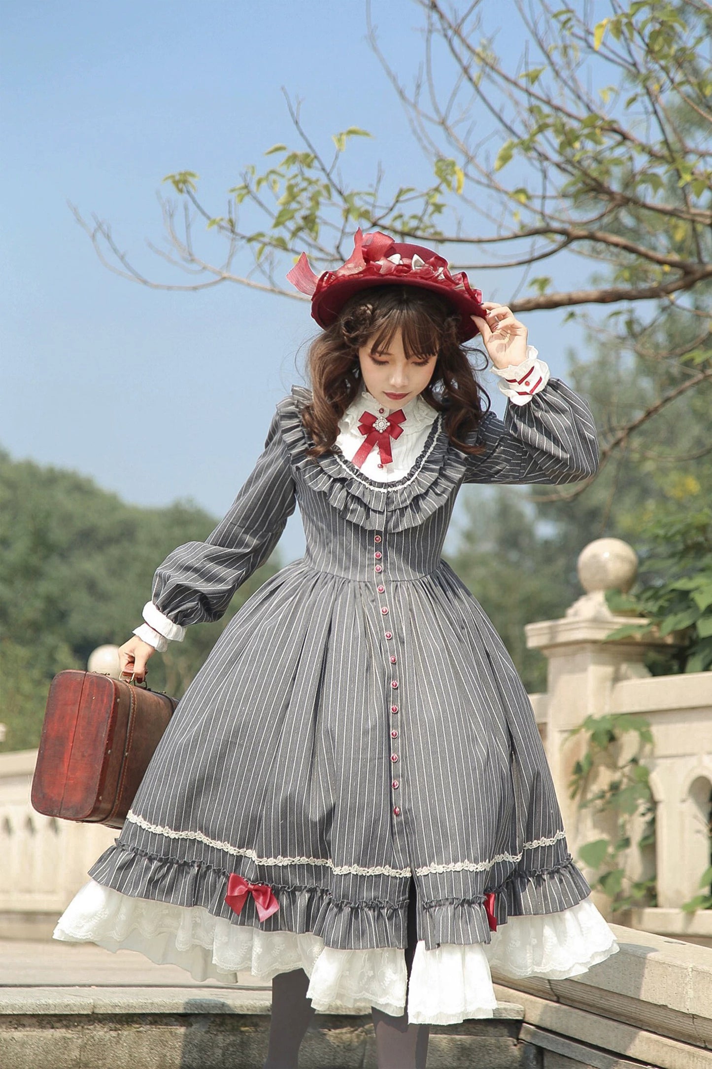 【受注予約~9/6】フィレンツェの旅人 ワンピース・ハットセット【Fantastic Wind】