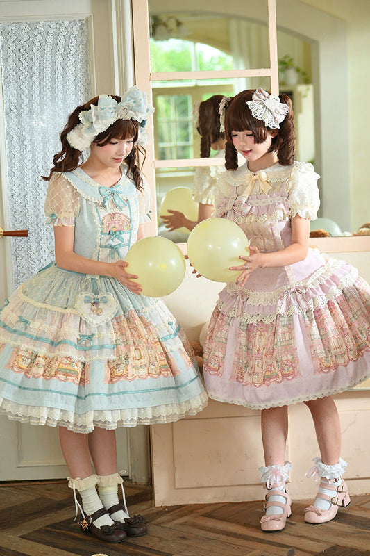【受注予約~9/6】Fluffy Cat Castle ワンピース・ジャンパースカート【Alice Girl】